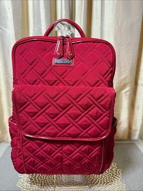 Vera Bradley Quilted Backpack- Red